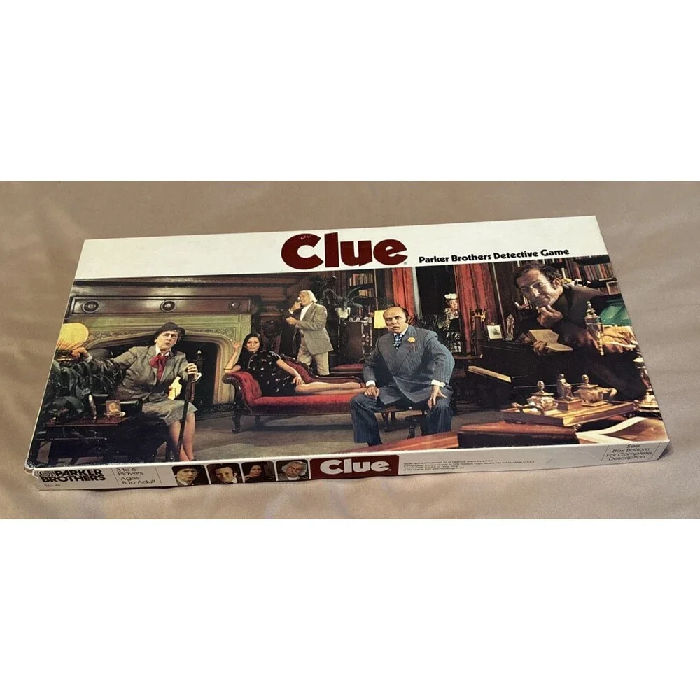 Vtg 1972 Clue  Parker Brothers Detective Board Game Murder Mystery Foul Play 45